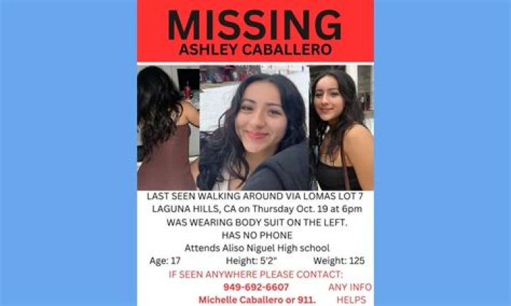Ashley Caballero, a Missing girl, Found Alive and Safe