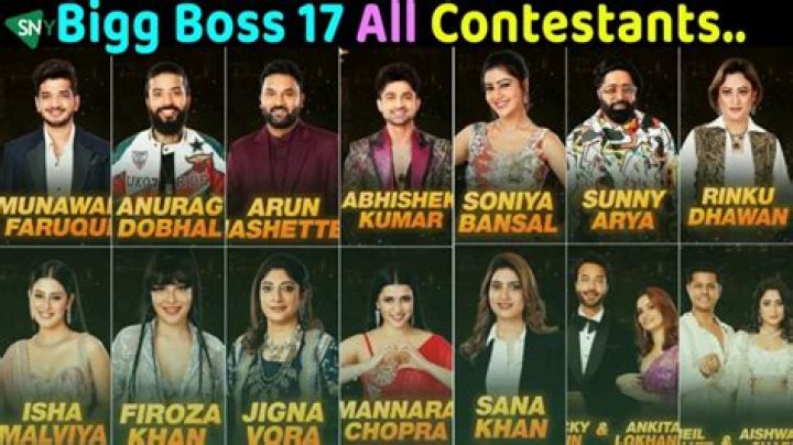 Bigg Boss 17 Contestants List With Photos: Check Out The Details Here - SarkariResult