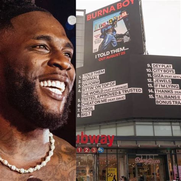 Burna Boy I Told Them: Album Release Date, Tracklist, Features & More - SarkariResult