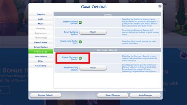 How To Fix / Solve: How To Disable The New Sims 4 Discovery Quests Feature - SarkariResult