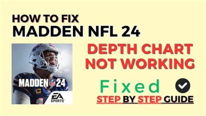 How To Fix / Solve: Madden NFL 24 Depth Chart Not Working - SarkariResult