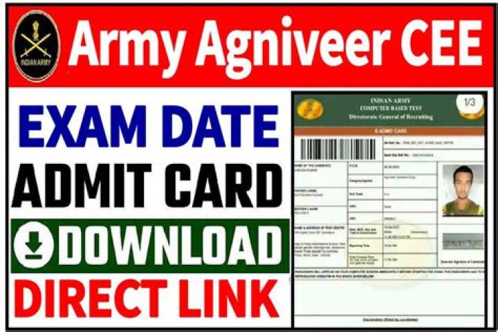 Indian Army Agniveer CEE Admit Card 2024: आर्मी अग्निवीर भर्ती के एडमिट कार्ड जारी, अभी करें डाउनलोड