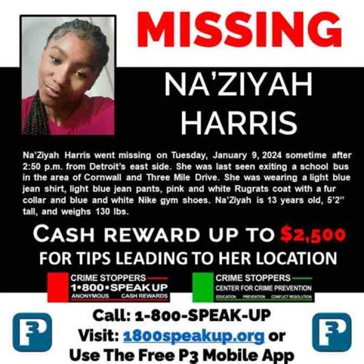 Na'Ziyah Harris Disappearance / Missing: What Happened To Na'Ziyah Harris? - SarkariResult