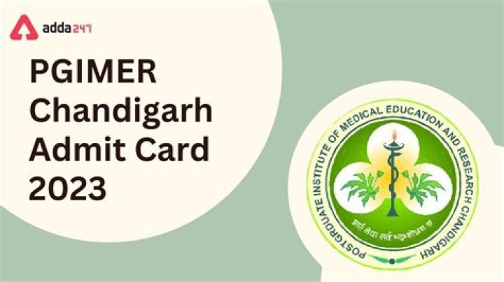 PGI Chandigarh Admit Card 2022 - 2023 |Online Download Hall Ticket