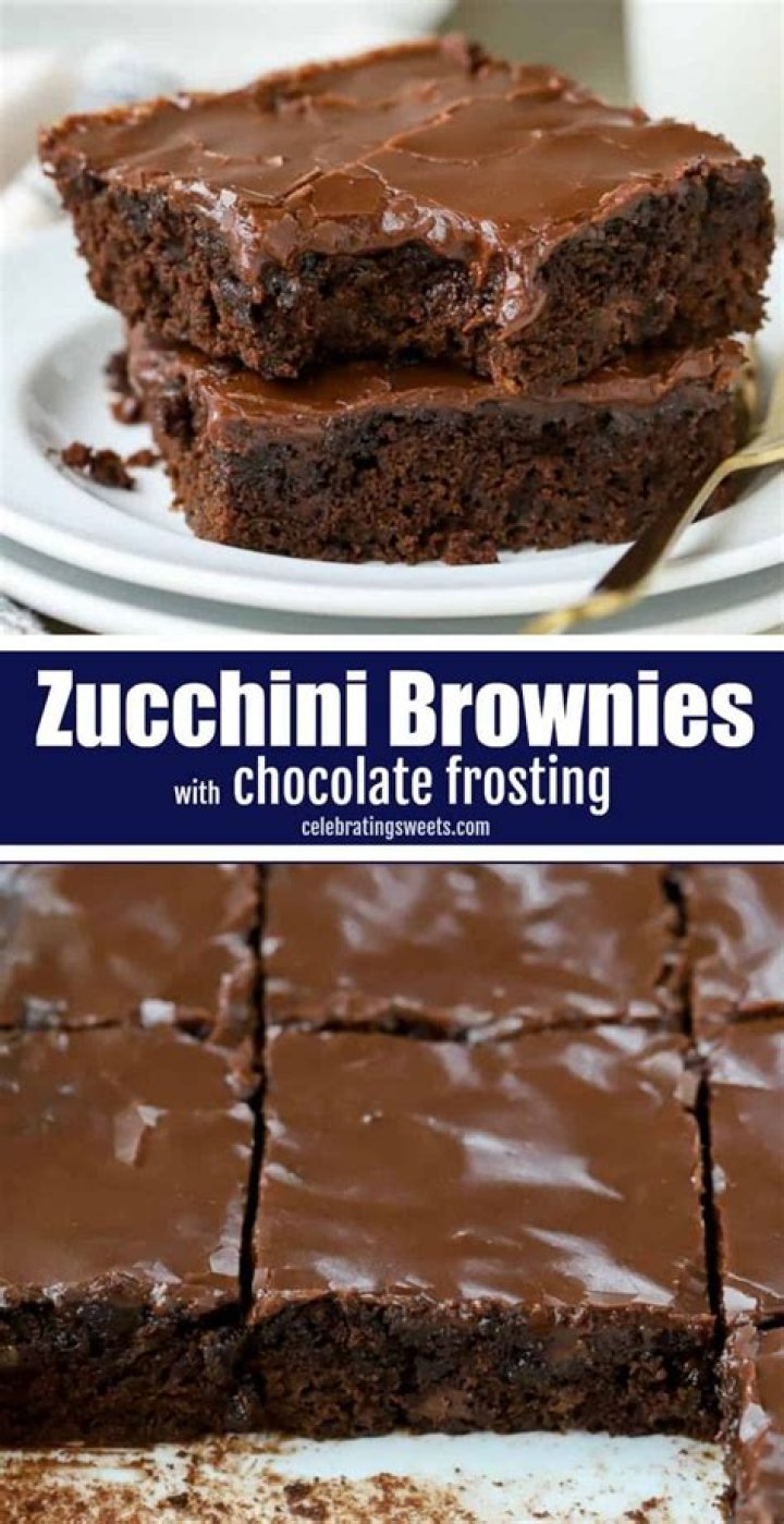 Zucchini Brownies - Celebrating Sweets